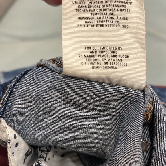 Pilcro by Antropologie denim A line midi skirt - Picture 3 of 4